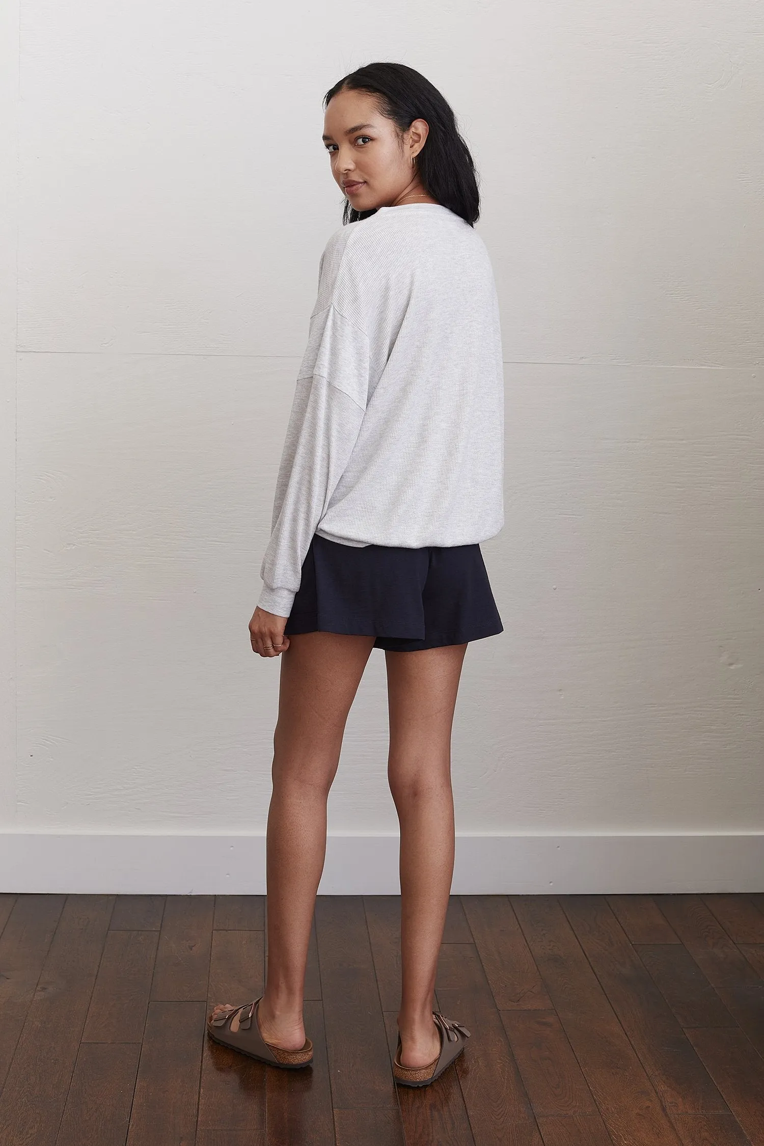 Lauryn Pullover in Silver Lining Heather