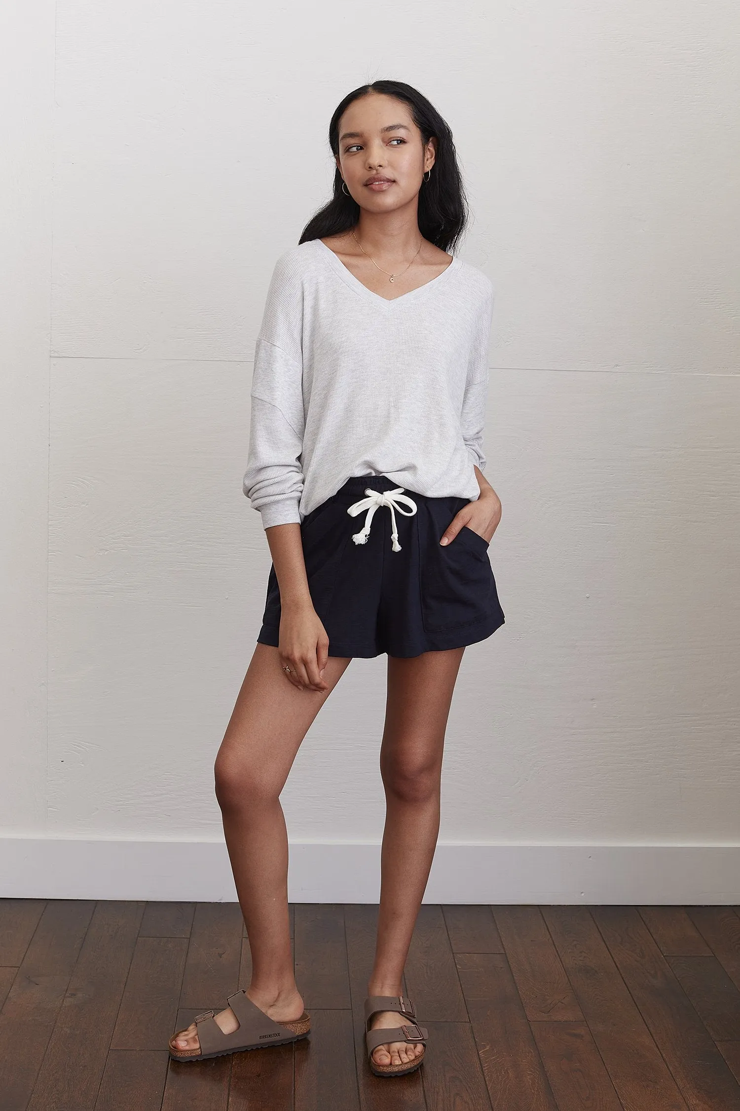 Lauryn Pullover in Silver Lining Heather