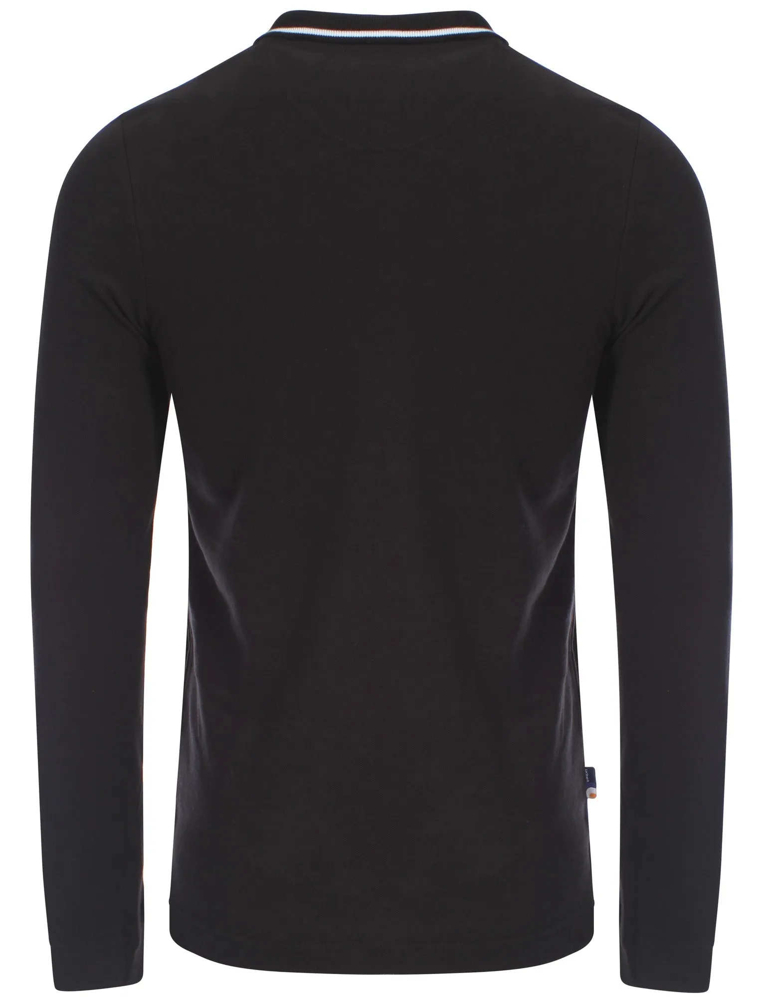 Le Shark Broadwick black long sleeved polo shirt