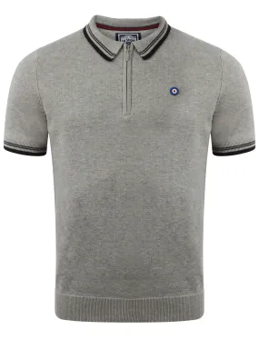 Le Shark Parker Grey Knitted Polo