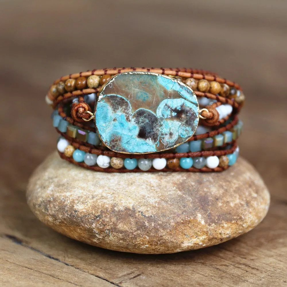 Legend Ocean Jasper Rosy Bracelet