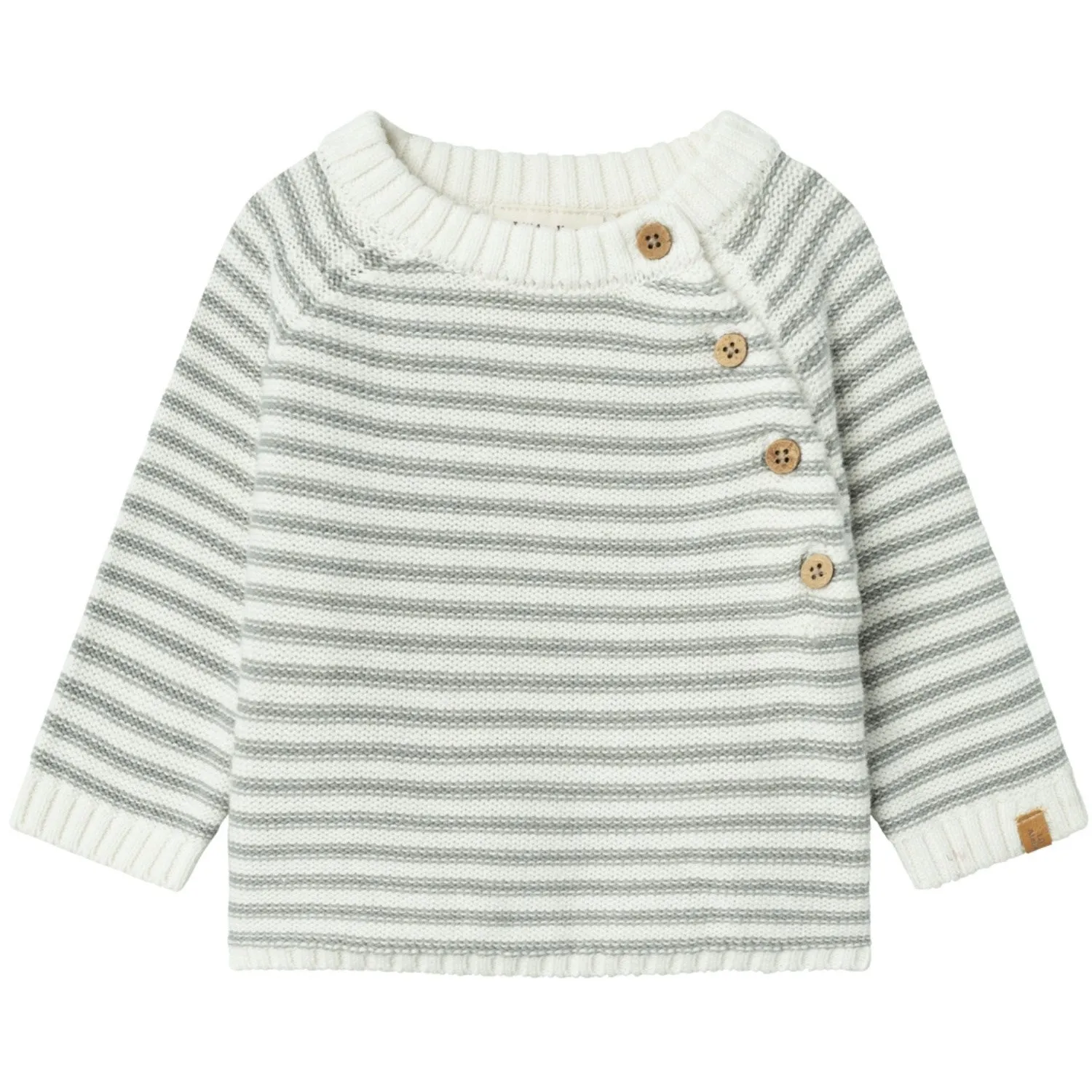 Lil'Atelier Coconut Milk Nbmkadin Ls Wrap Knit Lil