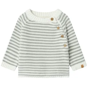 Lil'Atelier Coconut Milk Nbmkadin Ls Wrap Knit Lil