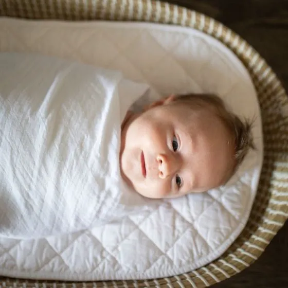 Little Linen Lt Bamboo Muslin Wrap 3Pk - Marigold