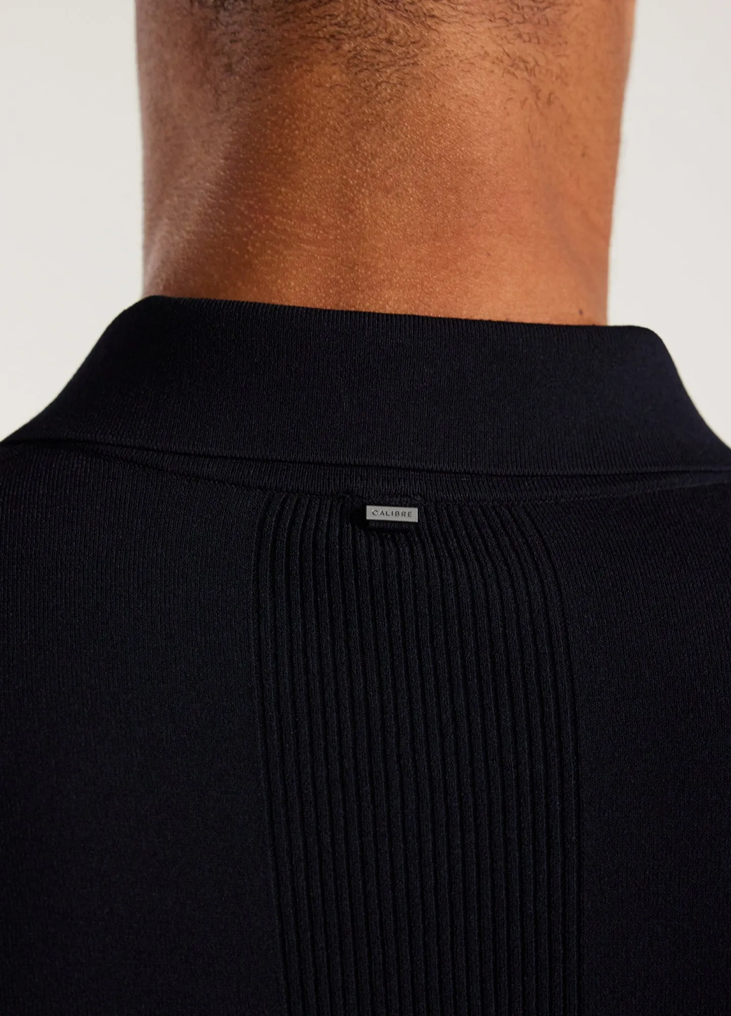 Long Sleeve Tech Knit Shirt Navy