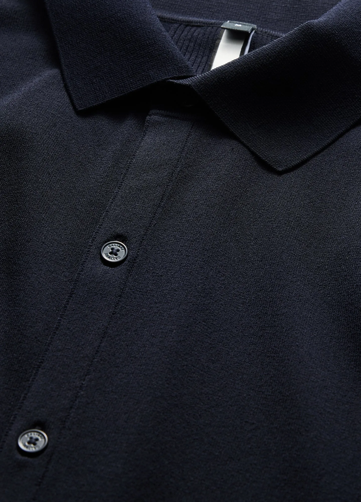 Long Sleeve Tech Knit Shirt Navy
