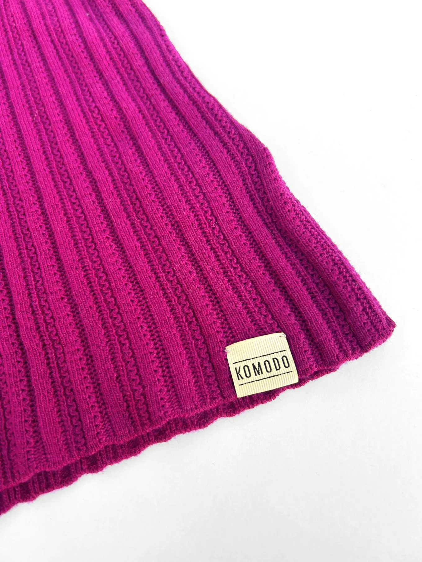 LUCKY Wool Blend Jumper - Fuschia