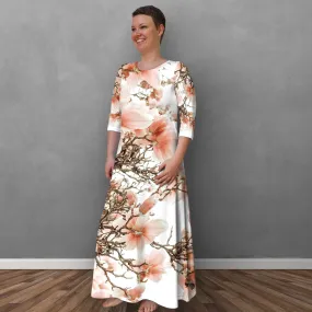 Magnolia blooms - Maxi Dress