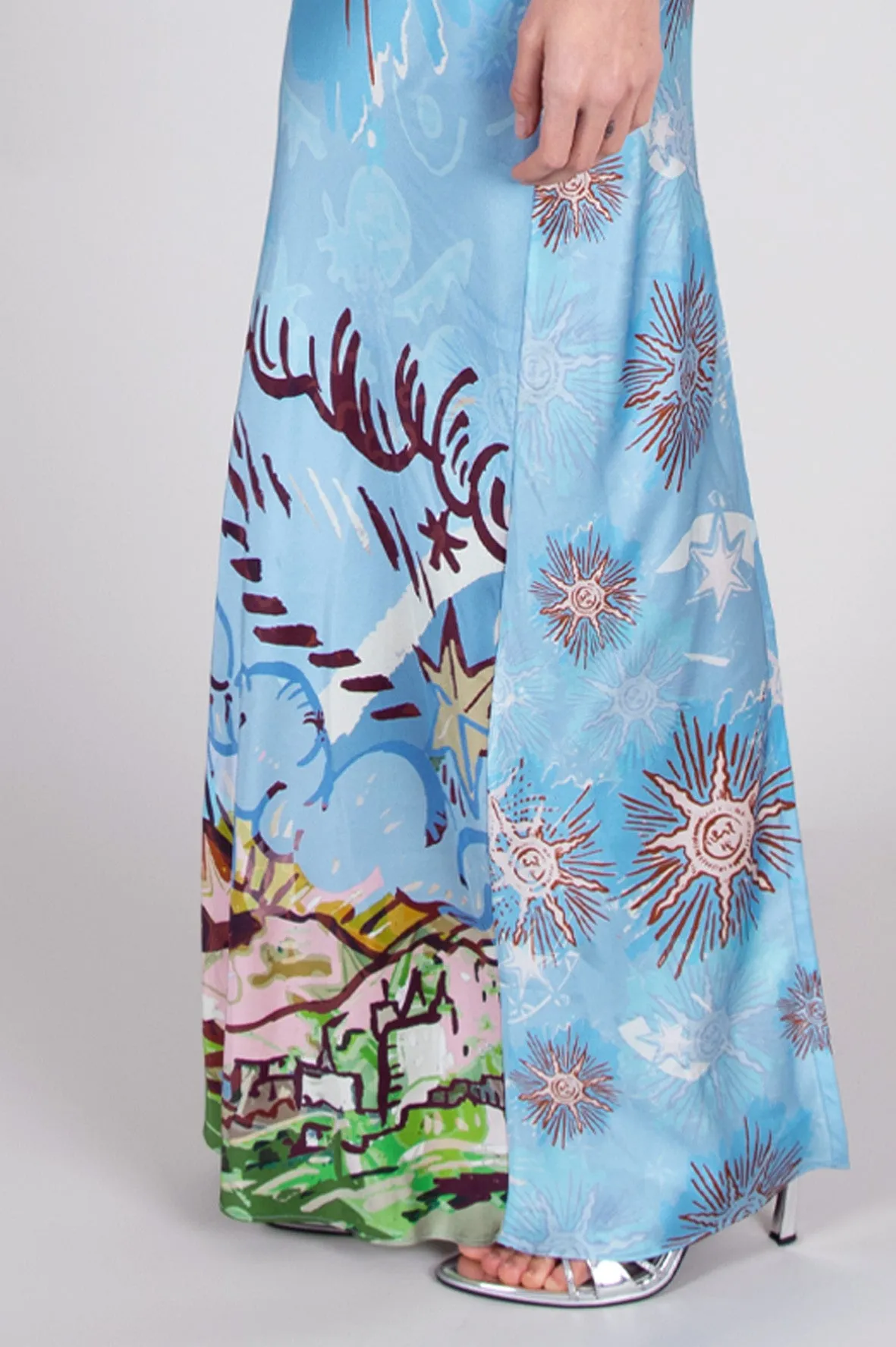 Maxi Slip Dress / "Over The Hills"