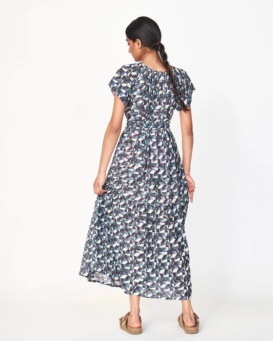 Mirth Vienna Maxi Dress in Seaglass & Aegean