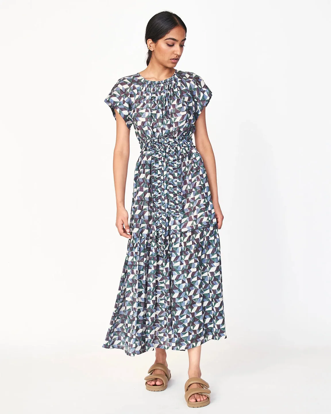 Mirth Vienna Maxi Dress in Seaglass & Aegean