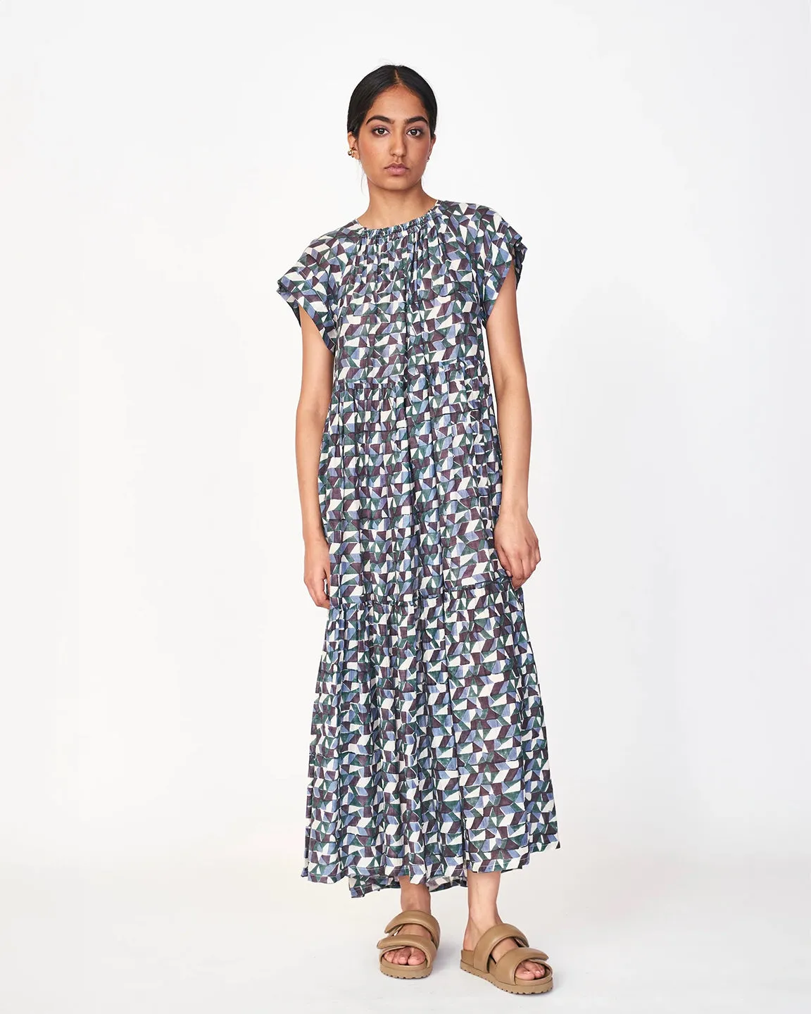 Mirth Vienna Maxi Dress in Seaglass & Aegean