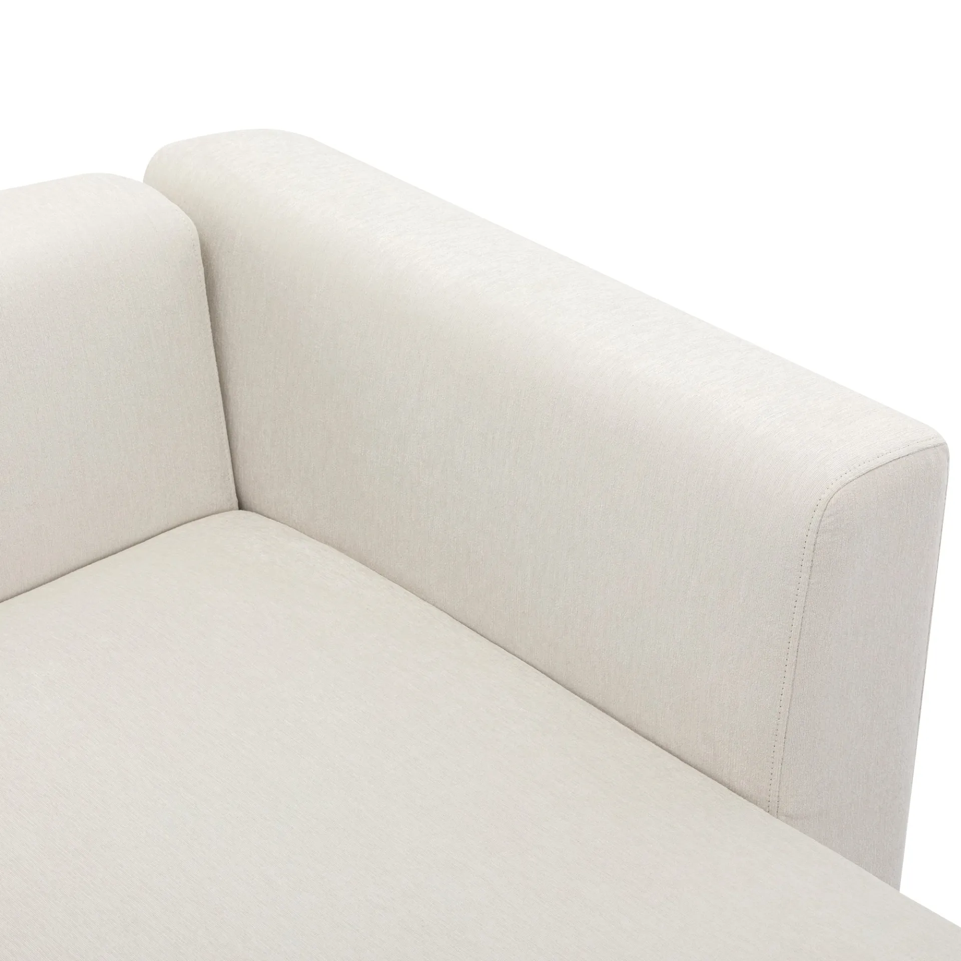 Modern Living Room Upholstery Unique Sofa with 2 Throw Pillows