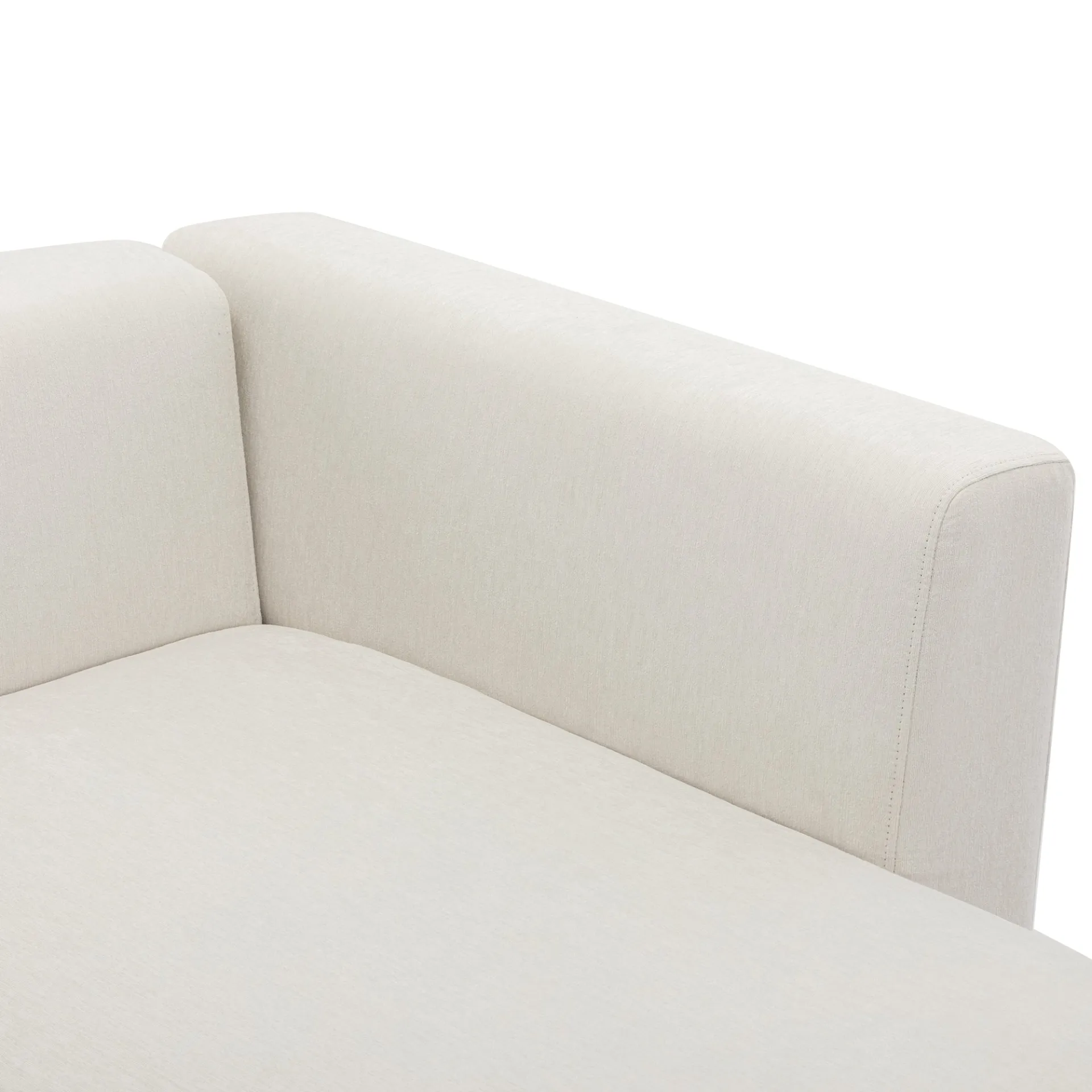 Modern Living Room Upholstery Unique Sofa with 2 Throw Pillows