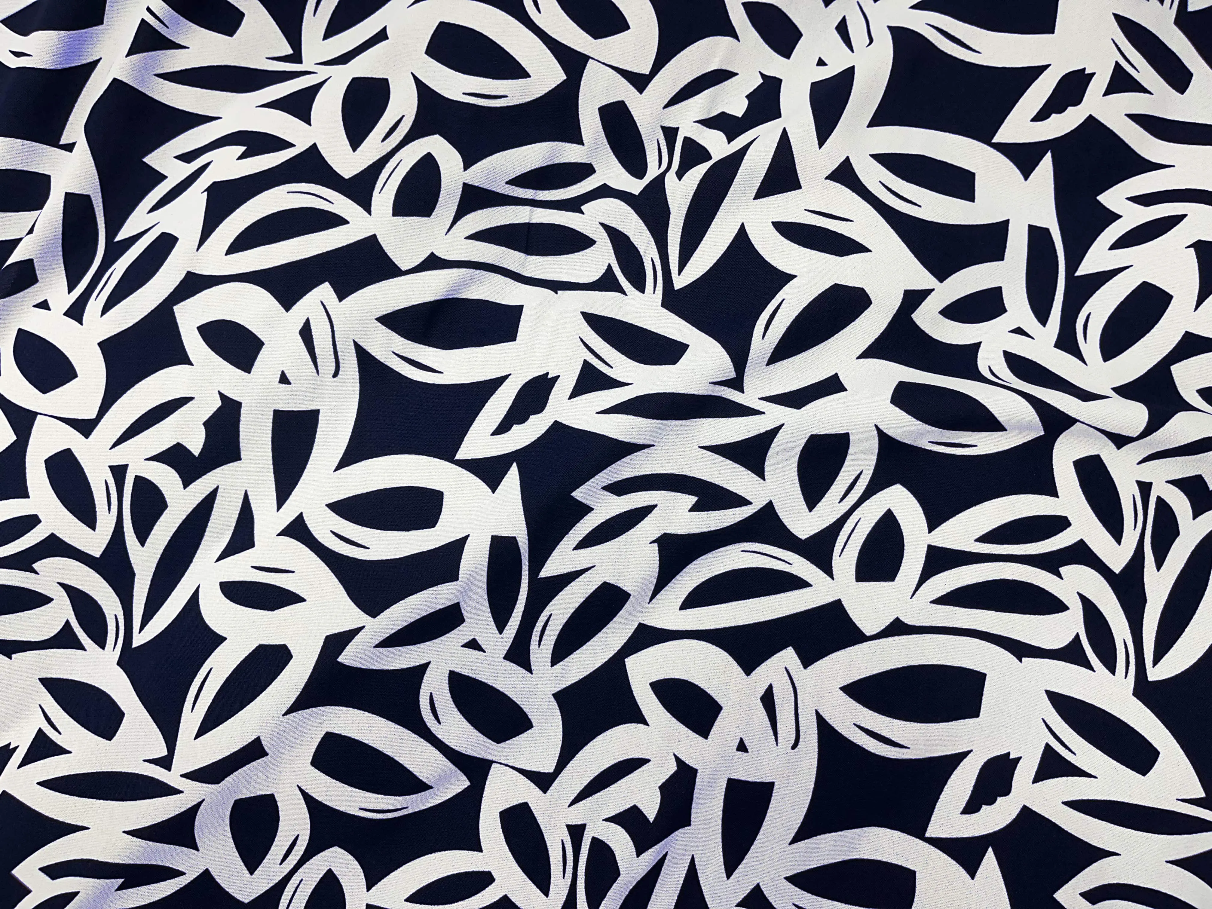 Modern Petals - Printed Moss Crepe
