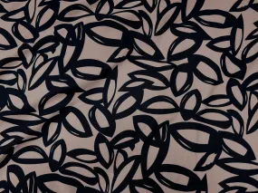 Modern Petals - Printed Moss Crepe