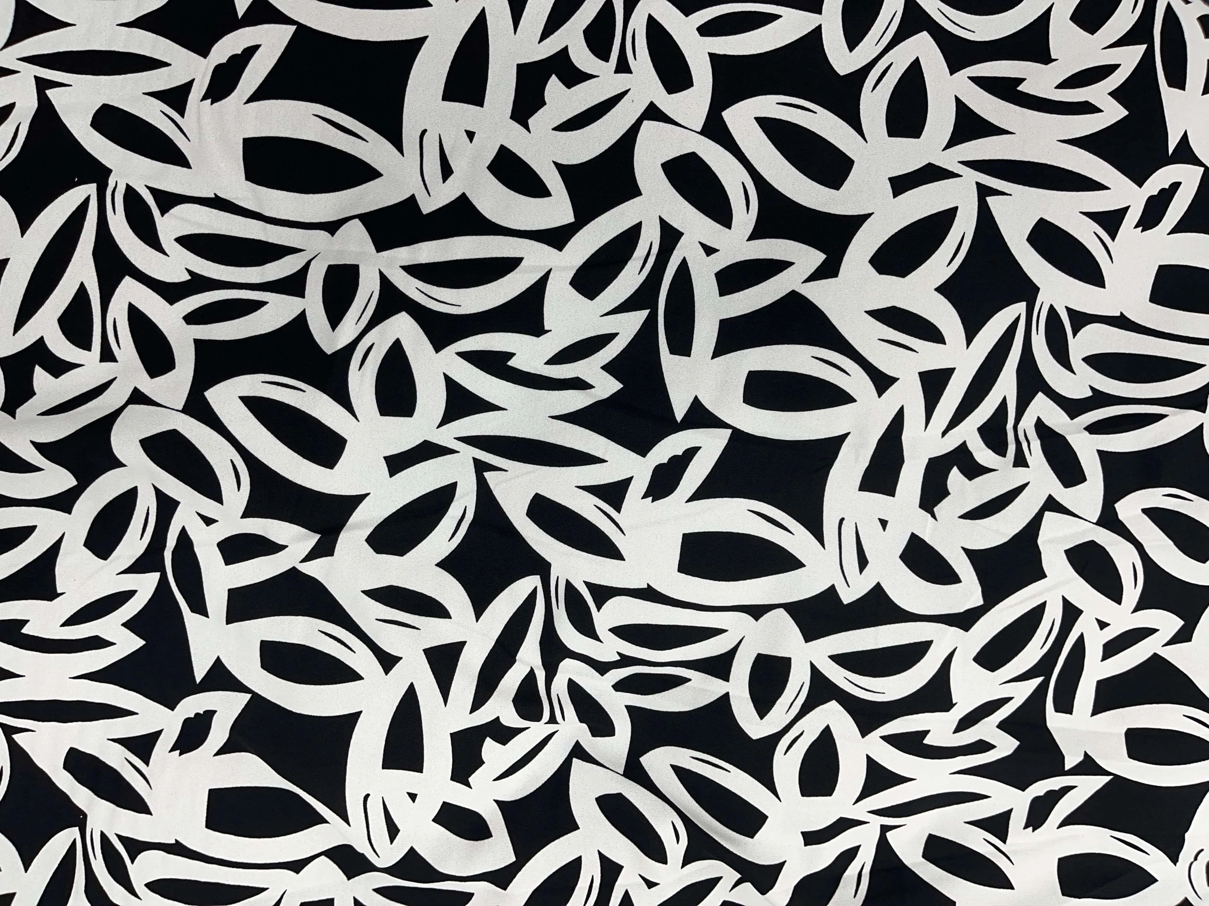 Modern Petals - Printed Moss Crepe