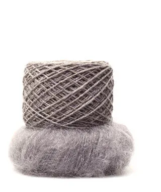 Modern Wrapper Using Brooklyn Tweed Loft and Rowan Kidsilk Haze