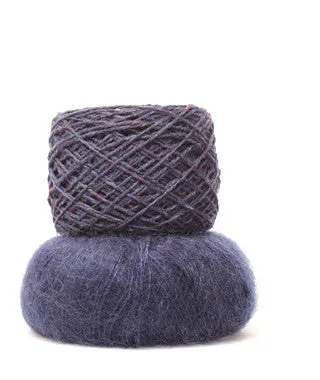 Modern Wrapper Using Brooklyn Tweed Loft and Rowan Kidsilk Haze