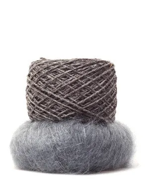 Modern Wrapper Using Brooklyn Tweed Loft and Rowan Kidsilk Haze