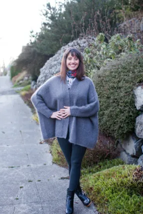 Modern Wrapper Using Brooklyn Tweed Loft and Rowan Kidsilk Haze