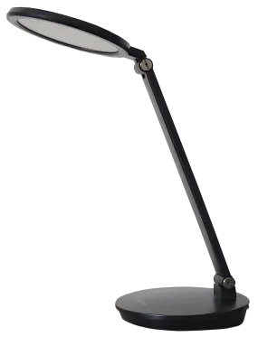 Native Lighting - Black Compact LED Desk Lamp (Lightweight and portable with LED dimmable bulbs)