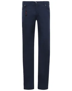 Navy Cotton Blend Lightweight Stretch Chino Pant
