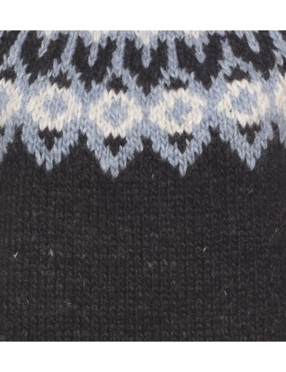 Nordic Dark Brown Jumper - M