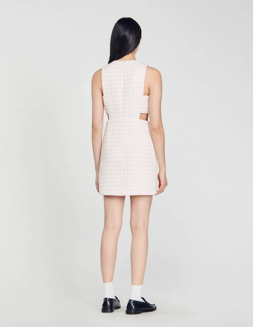 Openwork Tweed Dress
