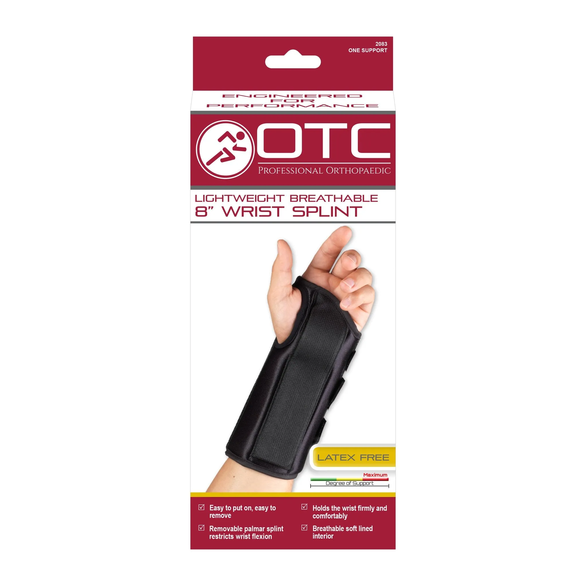 OTC 8" WRIST SPLINT LIGHTWT - 2083- CLEARANCE