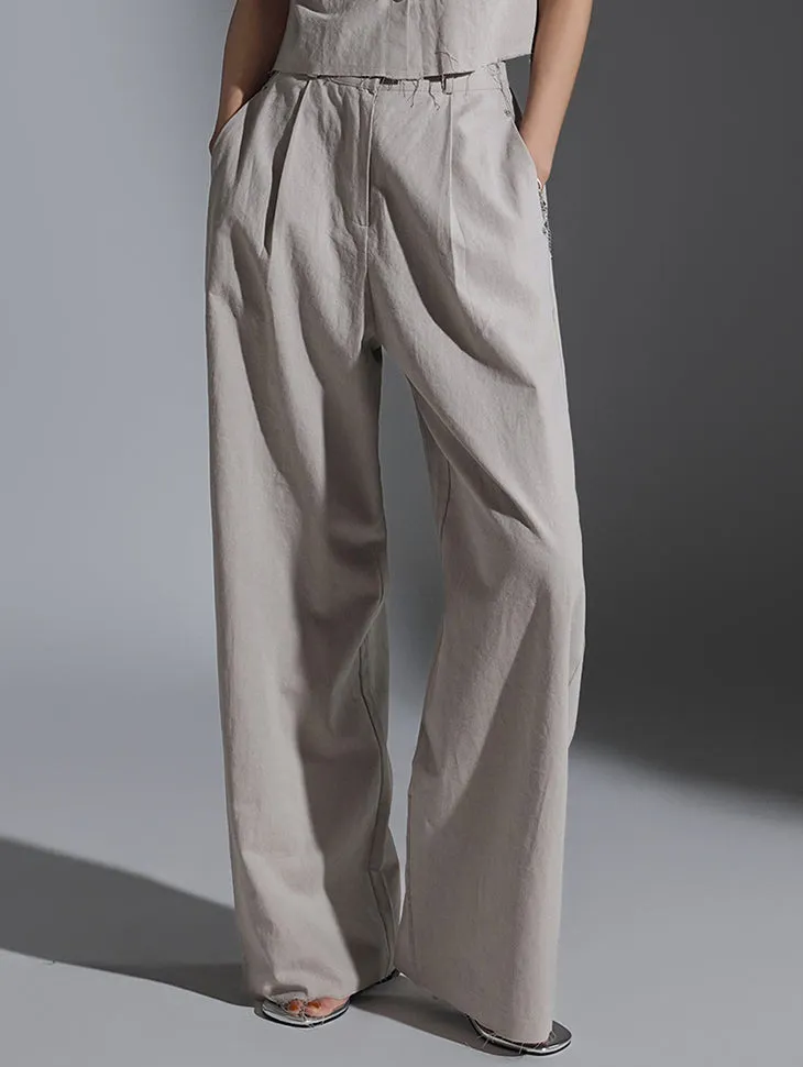 P3157 Pintuck Chino Pants