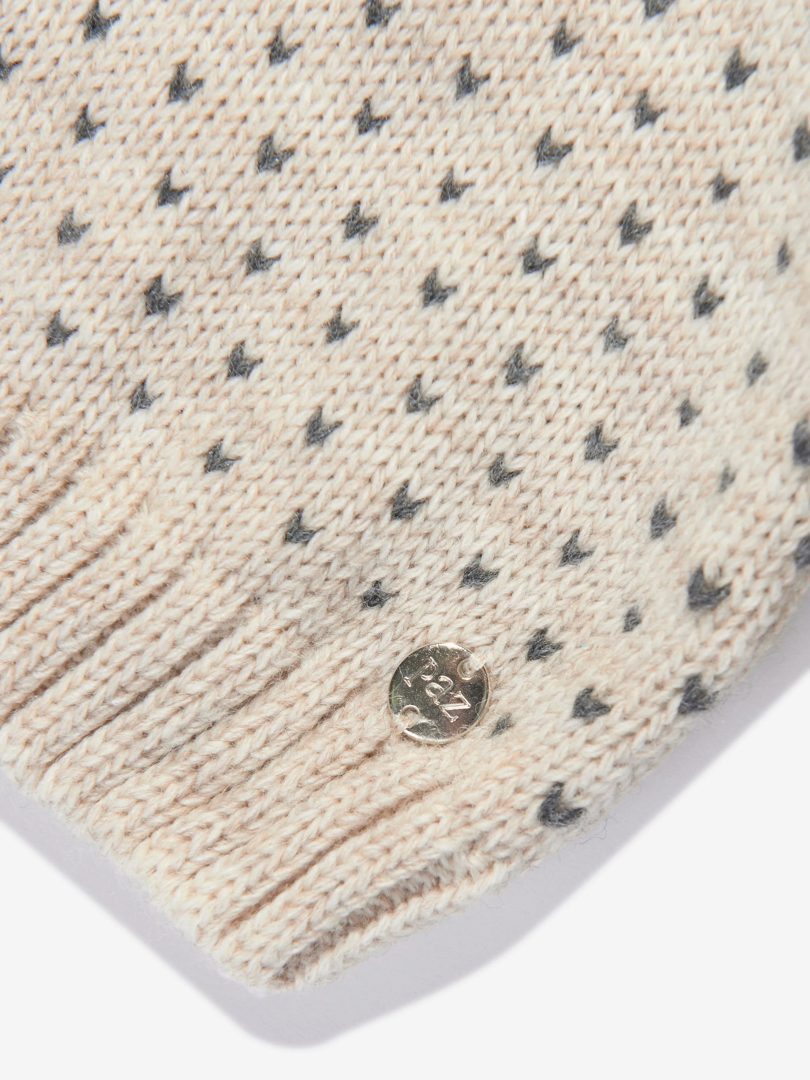 Paz Rodriguez Boys Wool Knitted Jumper in Beige