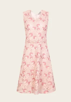 Pink Lace Cocktail Dress