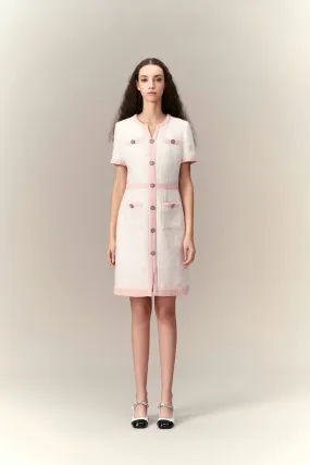 Pink Lady Classic Tweed Dress
