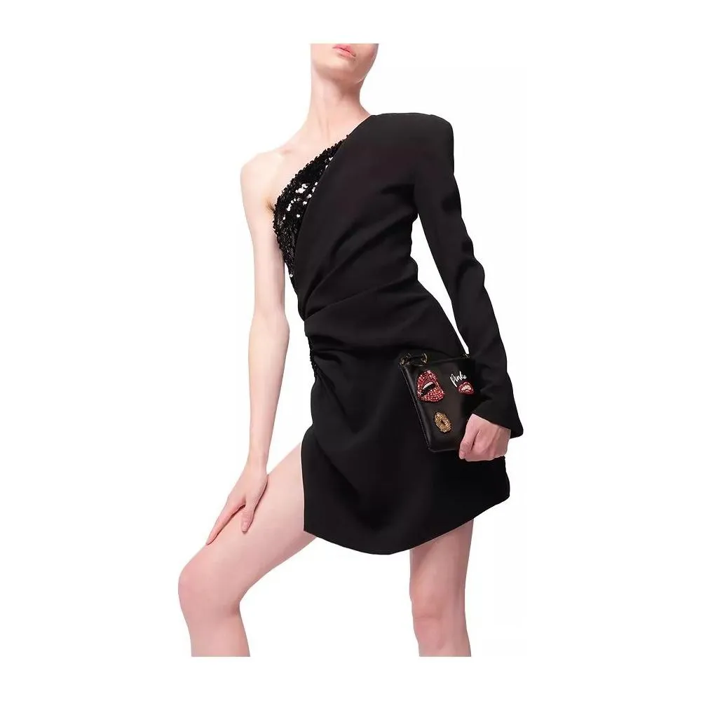 PINKO Black Poliester Dress