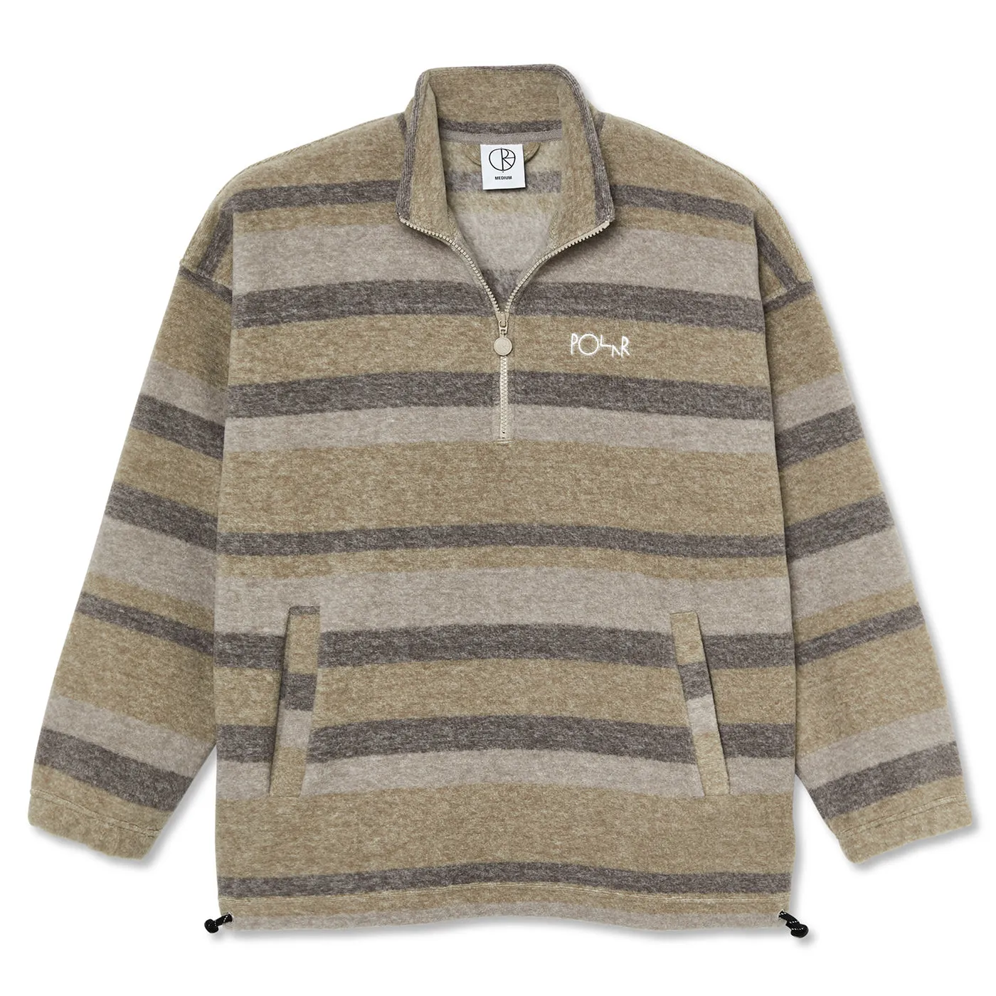 Polar Skate Co Multistripe Fleece Pullover - Light Brown