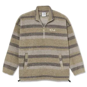 Polar Skate Co Multistripe Fleece Pullover - Light Brown