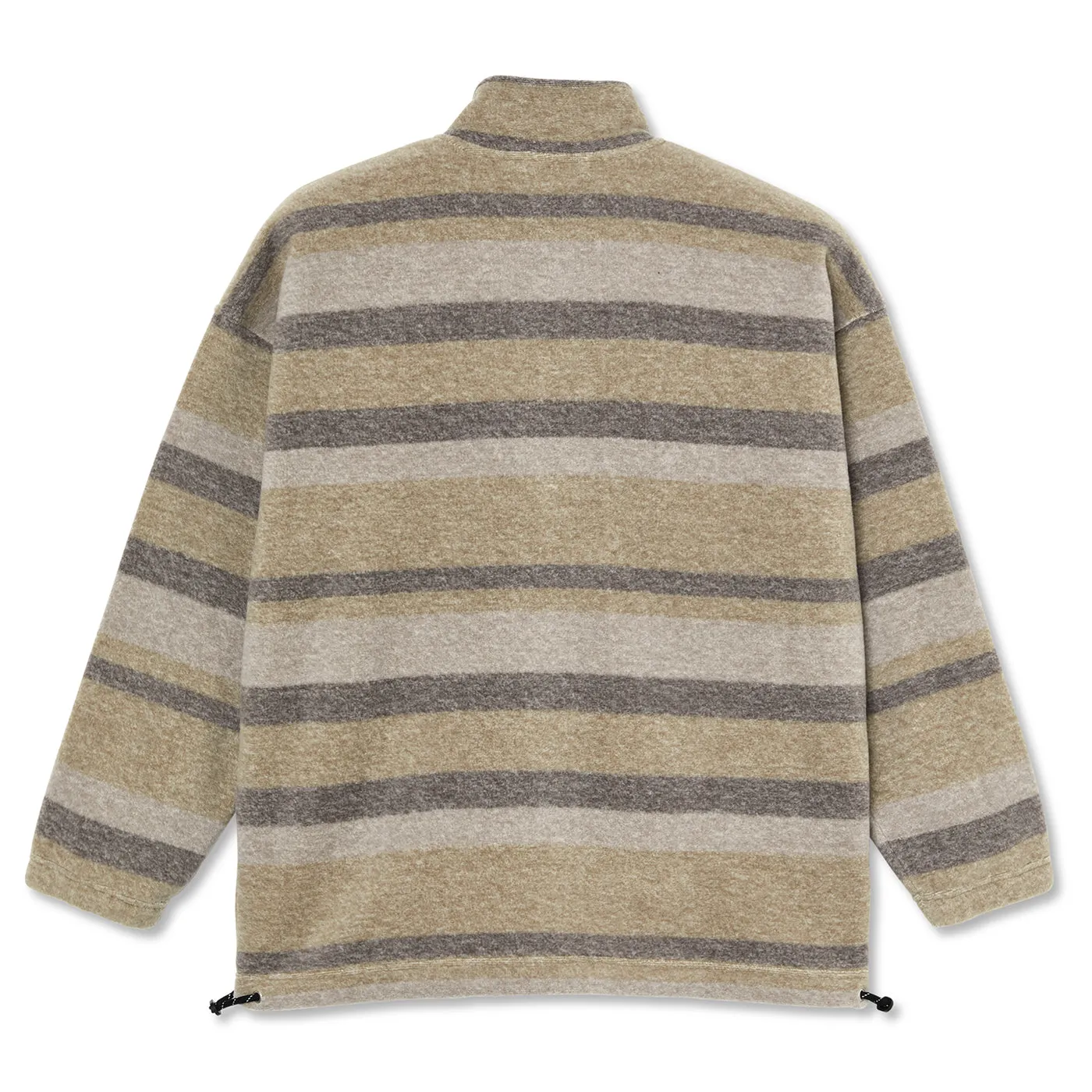 Polar Skate Co Multistripe Fleece Pullover - Light Brown