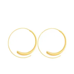 Pre Order:  Exaggerated Ear Hook Circle Earrings