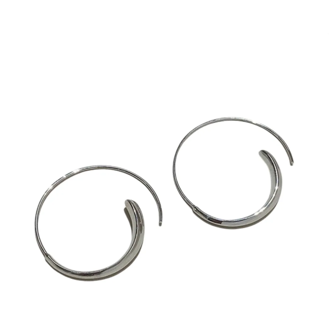 Pre Order:  Exaggerated Ear Hook Circle Earrings