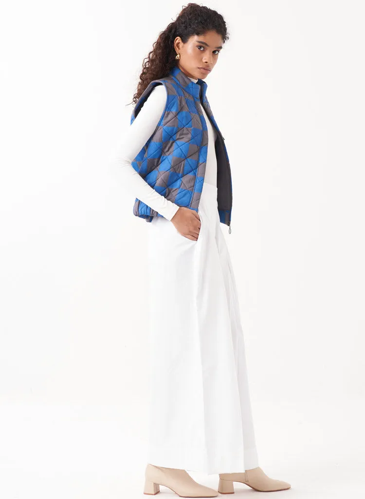 Quilted Short Jacket Set