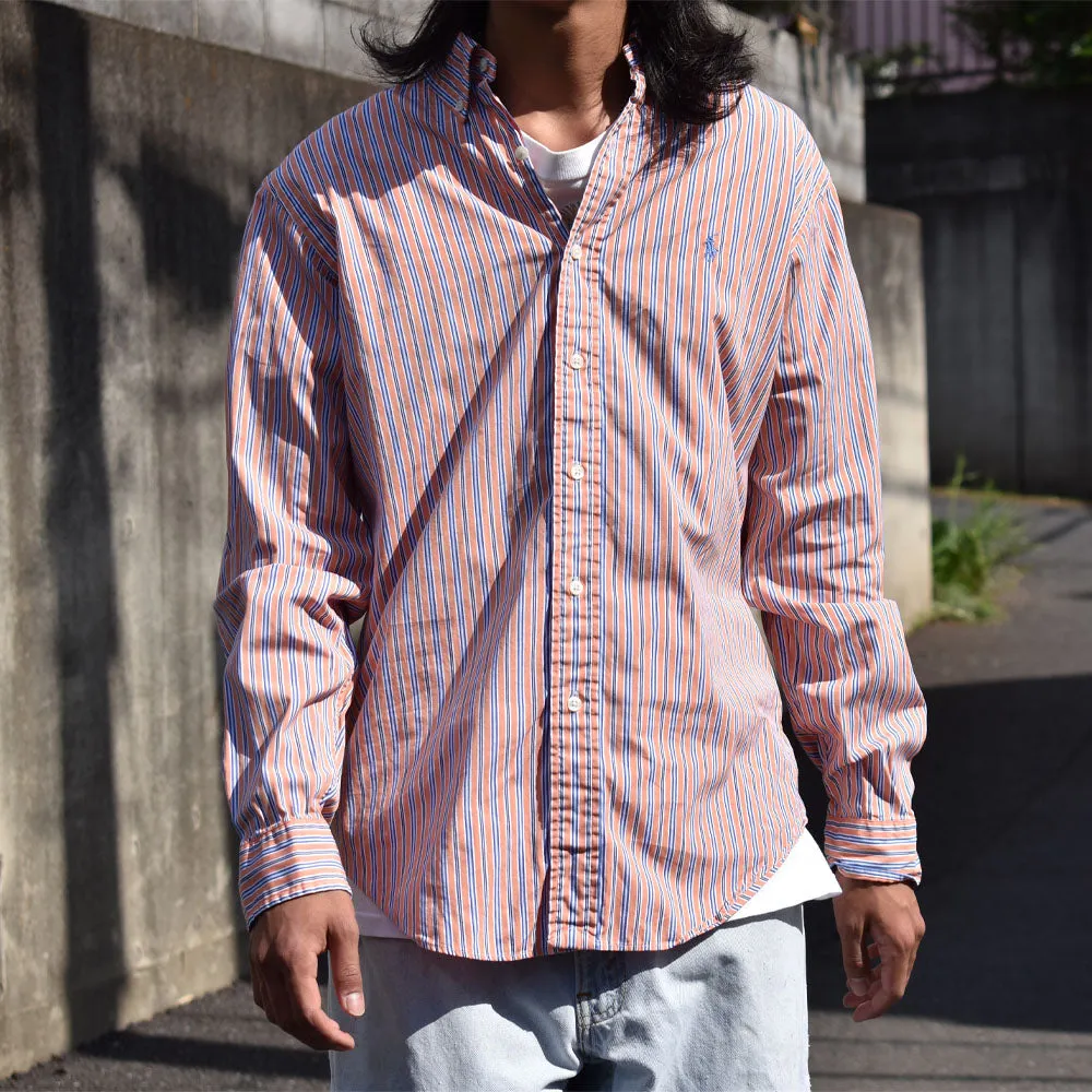 Ralph Lauren/ラルフ ローレン “CLASSIC FIT” マルチストライプ ボタンダウンシャツ　230530