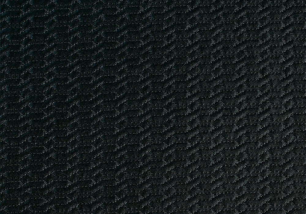 Raven's Wing Quilted Silk Charmeuse (Made in Italy)