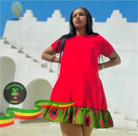 Red Nazret dress by Sherrys