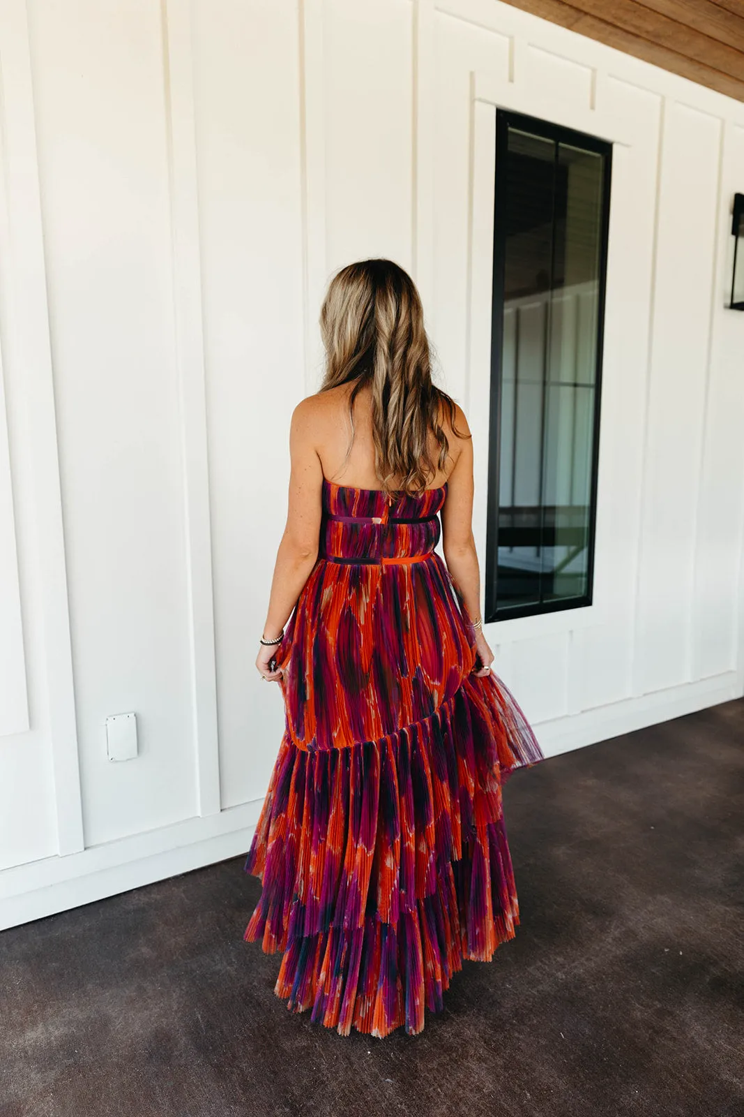 Renza Maxi Dress - Rust/Floral
