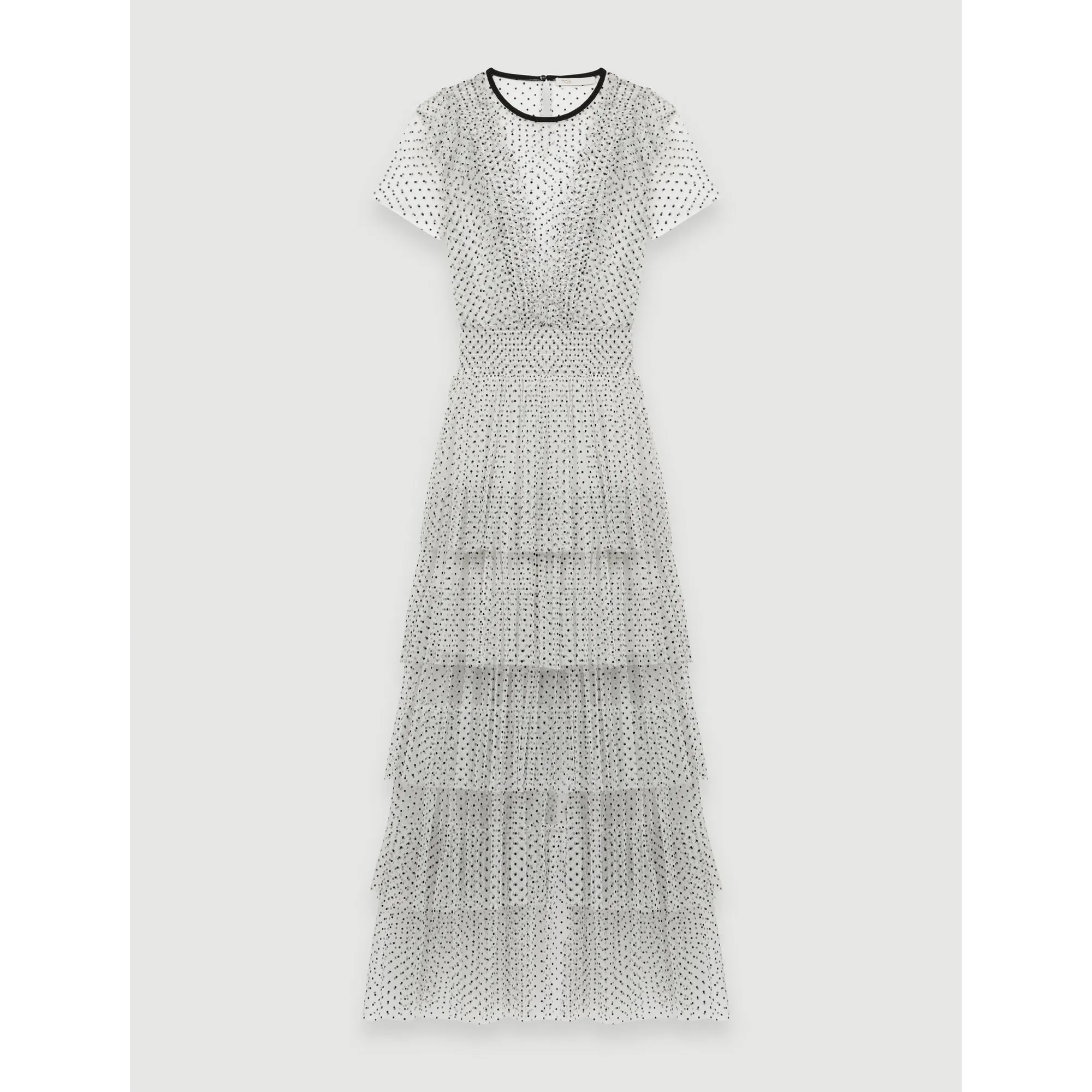 Riplume Dress - White / Black