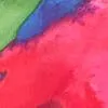 Ruched-Sleeve Wrap Dress - Abstract Watercolor Print