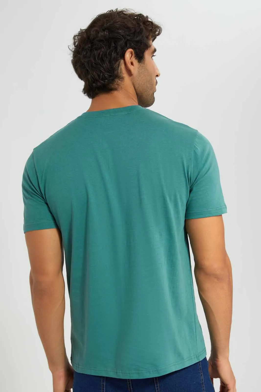 Sage Green Henley T-Shirt