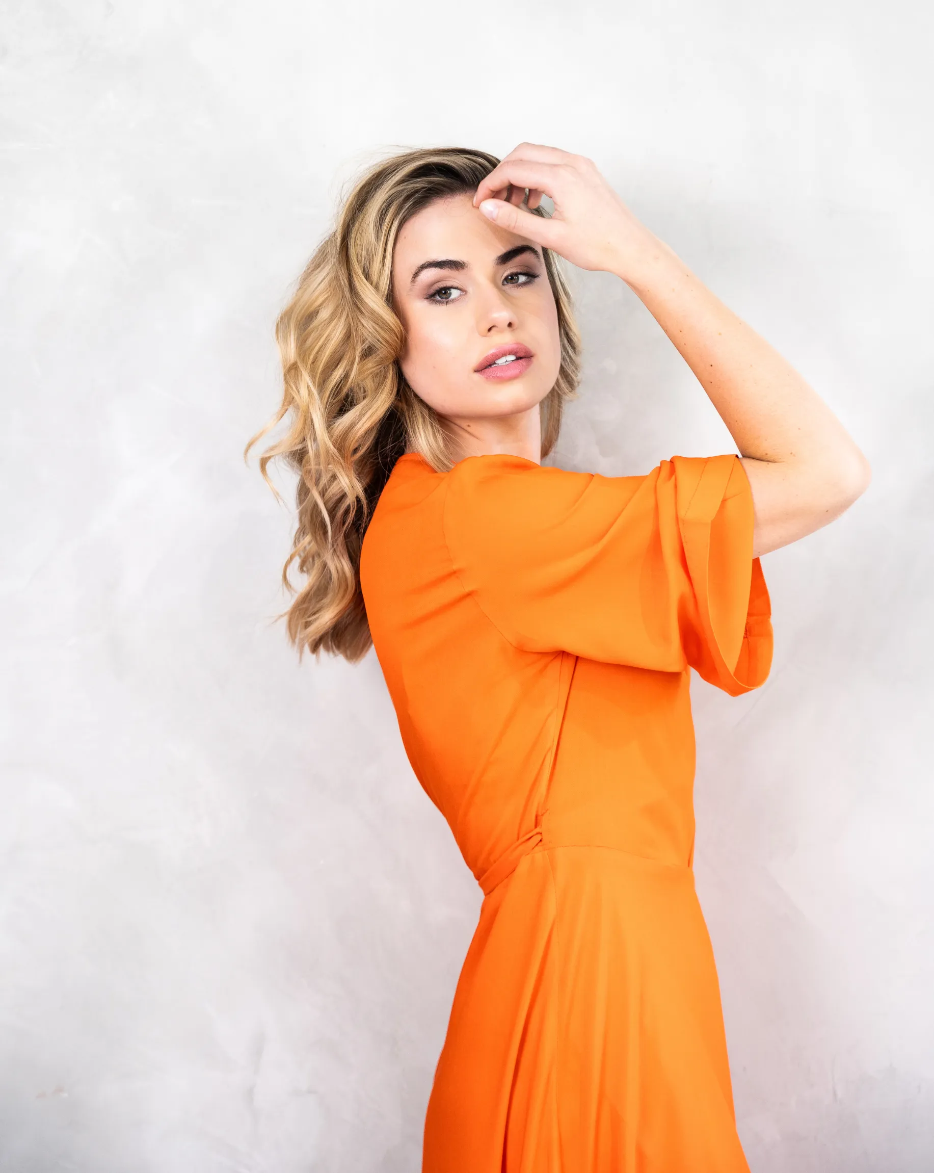 Sara Wrap Dress | Orange