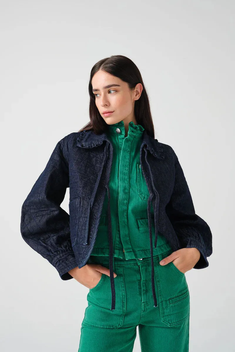 Seventy   Mochi Heidi Jacket Indigo Rinse